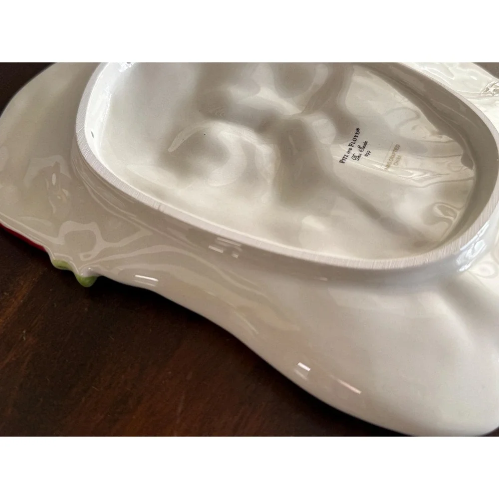 Fitz and Floyd Dear Santa Canapé Plate